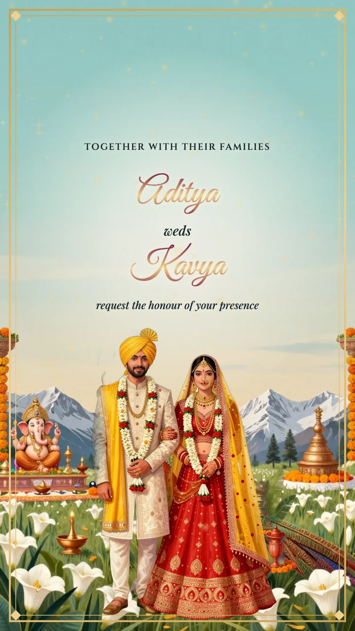 Monal Brahmakamal Shaadi video template preview